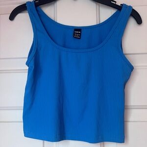 SHEIN Vibrant Blue Tank Top
